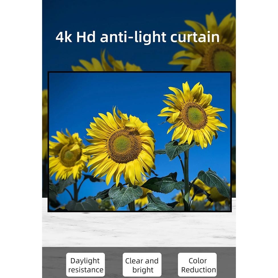 Promo Akhir Tahun Kain Layar Proyektor Anti-Light Ambient Screen Curtain - Silver Sale