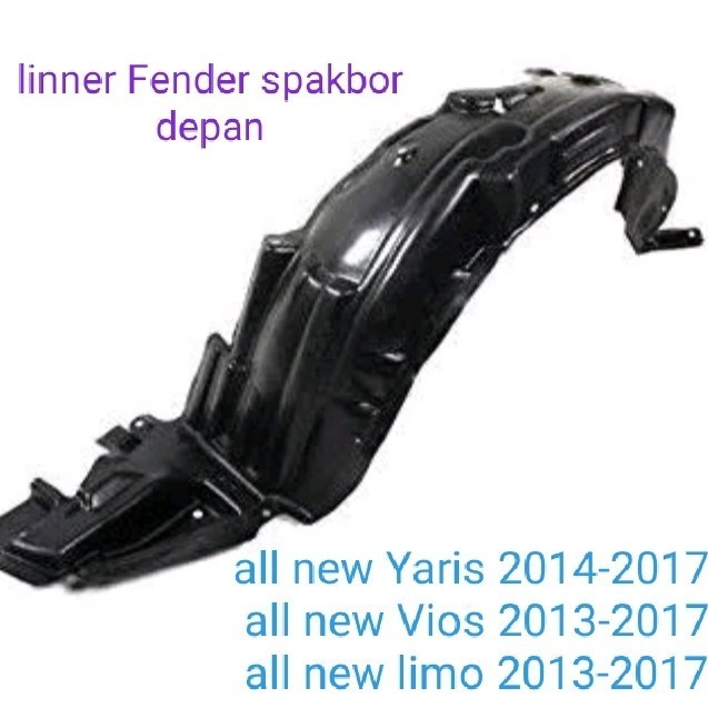 LINER FENDER SPAKBOR SEPAKBORD DEPAN YARIS VIOS LIMO GEN 3 ORIGINAL
