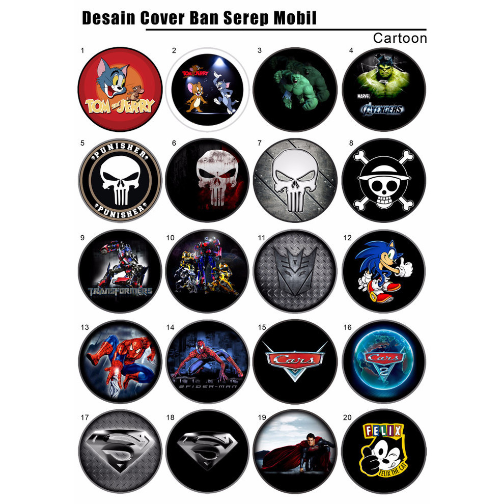 TUTUP COVER BAN SEREP MOBIL RUSH TRD SPORTIVO DAN ULTIMO KARTUN