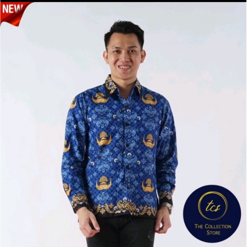 [OUR BEST] SPECIAL PRICE Seragam korpri terbaru 2023 krah hitam batik korpri pria dan wanita korpri