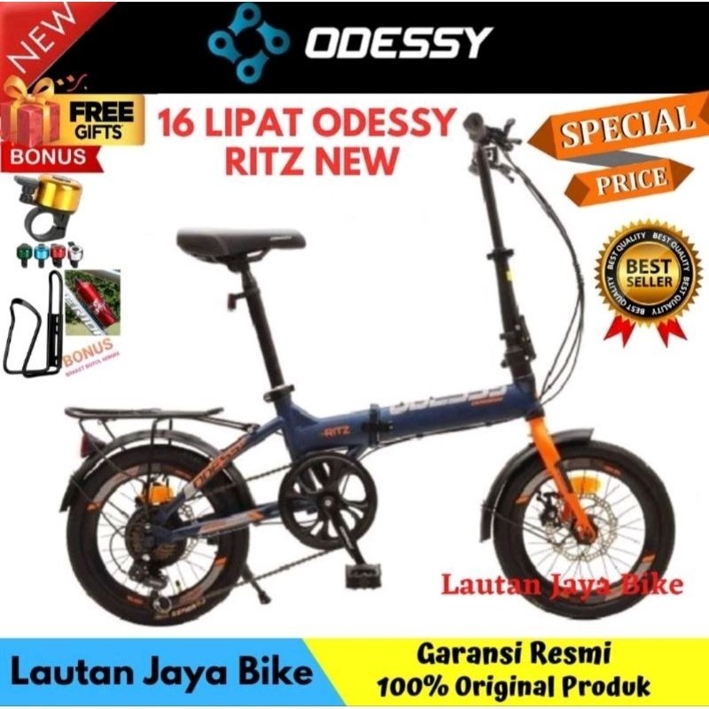 Sepeda Lipat 16 Odessy Ritz Boncengan New