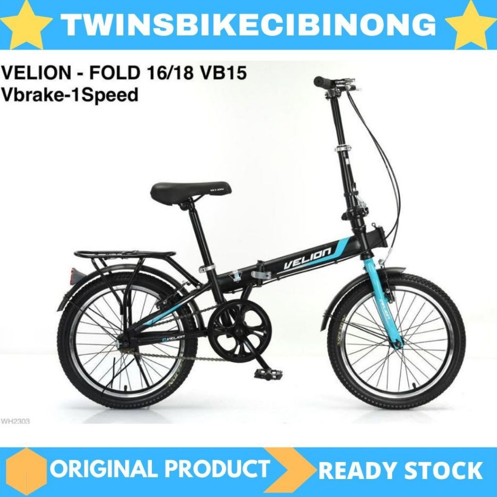Sepeda Lipat 16 Anak Velion Boncengan