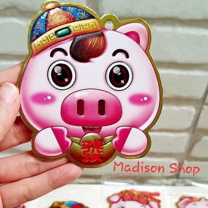 

DFG - Angpao Gantung Babi isi 4 Ampao Imlek 2019 Murah Grosir Hiasan Parcel TERLARIS