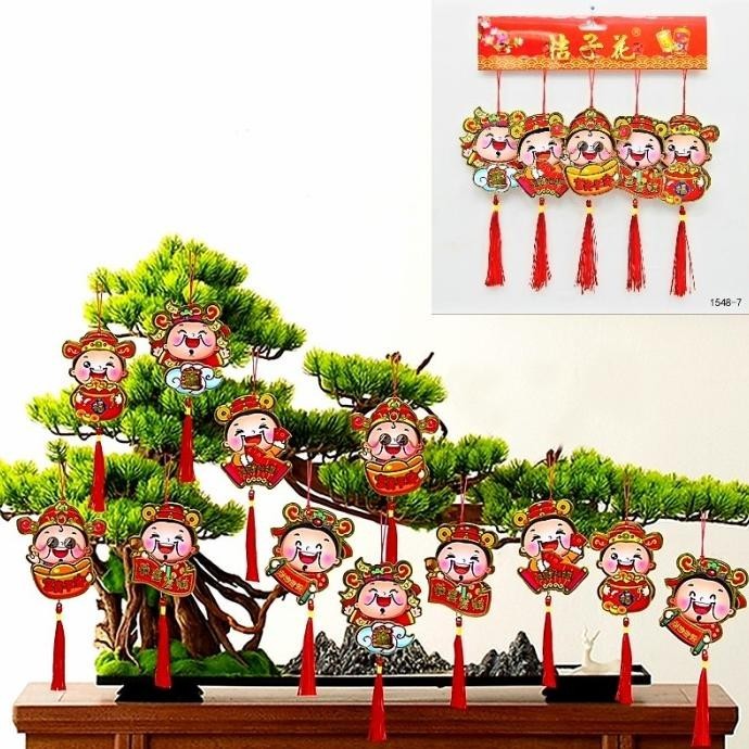 

DFG - Angpao Gantung Imlek Macan Caisen Netral isi 5 Gantungan Pohon Sincia TERLARIS