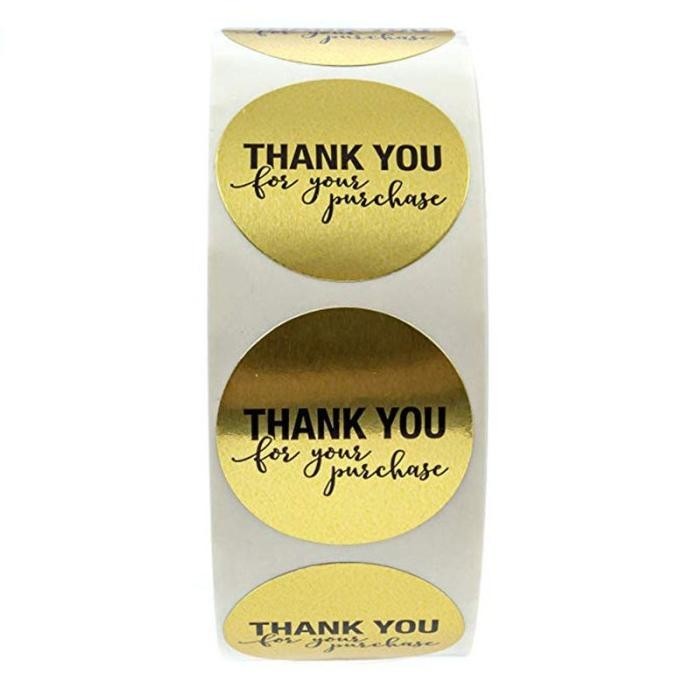 

DFG - Label Stiker Thank You For Your Purchase Emas Glossy Cutting Stiker TERLARIS