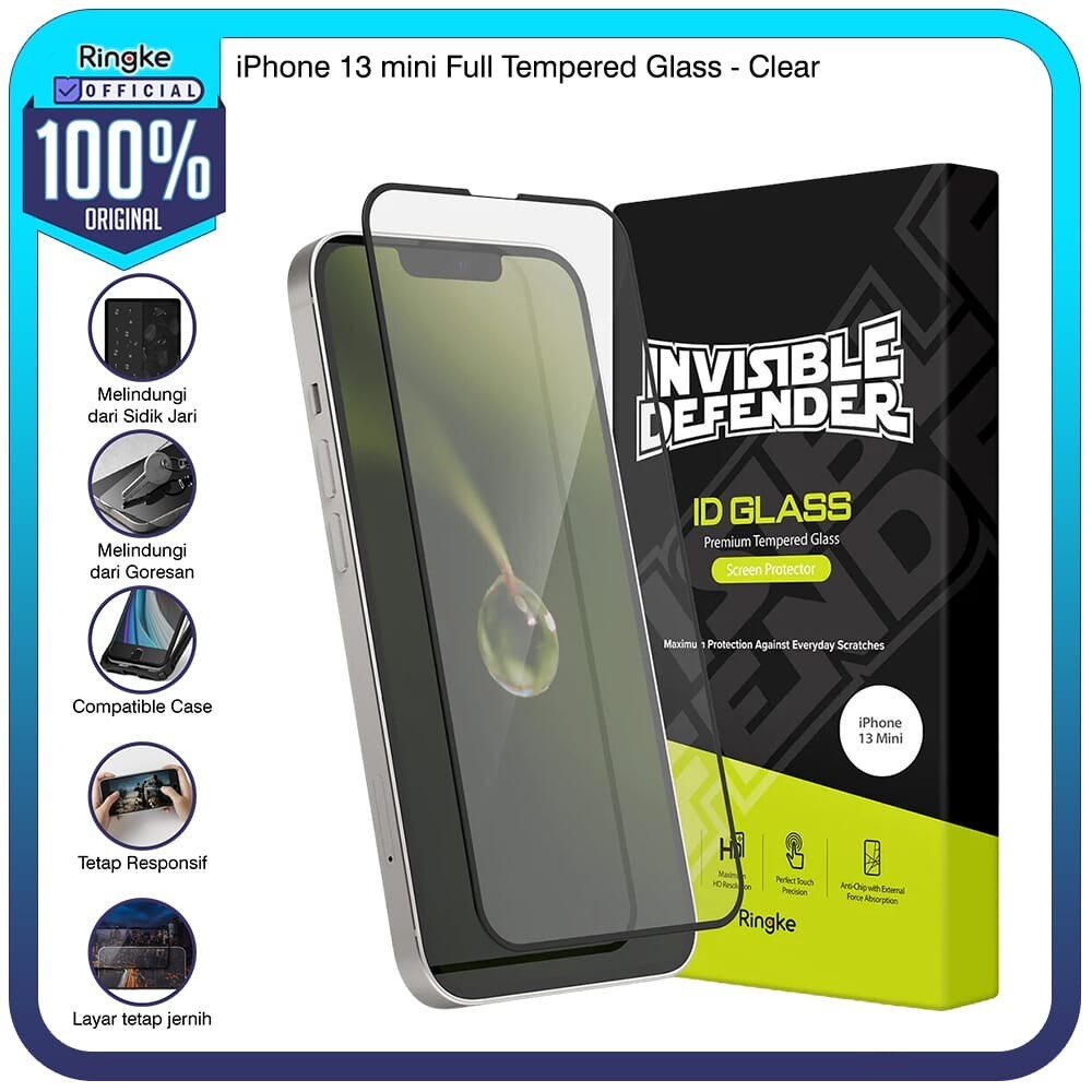 Ringke iPhone 13 mini Full Tempered Glass Screen Protector Anti Gores