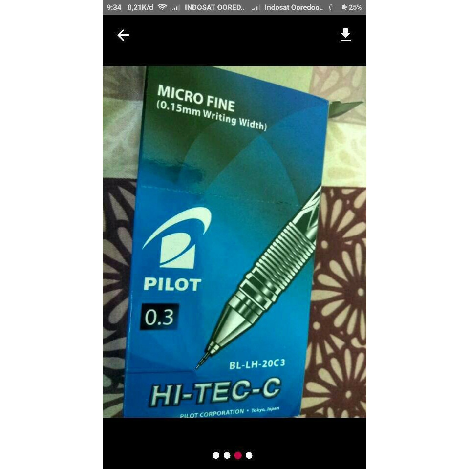 

[Baru] Pen Pilot Hi-Tec 03/04 Diskon