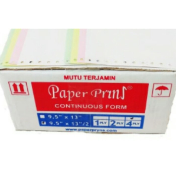 

[Baru] Kertas Continuous Form 4Ply 95X13/2 Paperptints Terbatas
