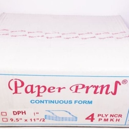 

[Baru] Continous Form Wartel 4 Ply Bagi 4 1 Dus Diskon