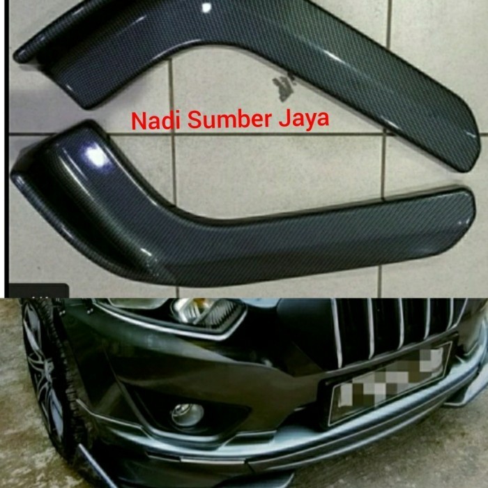 [New] Winglet Variasi Bemper Mobil Daihatsu Sigra Winglet Karbon 2 Pcs Berkualitas