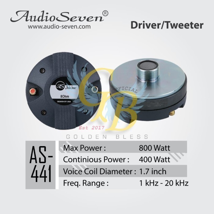 ✅Baru Driver Tweeter As 441 / As-441 Audio Seven Original Diskon