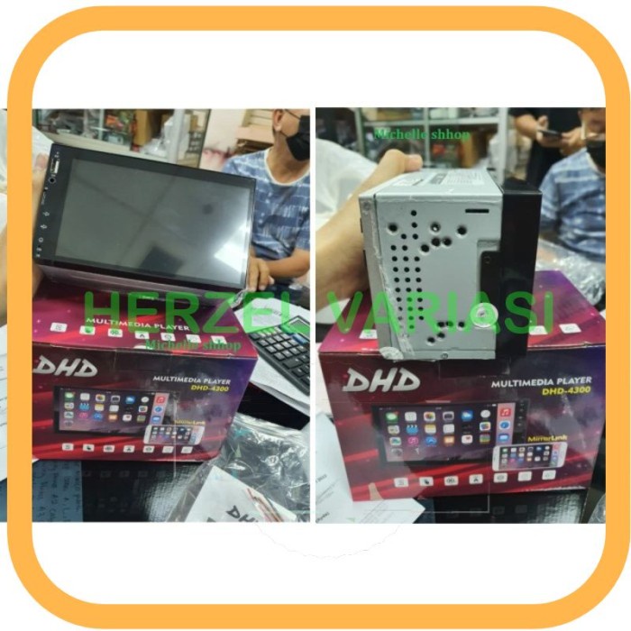 [Original] Terlaris Head Unit Dhd 4300 7 Inch Body Panjang Mobil Universal Keren Diskon