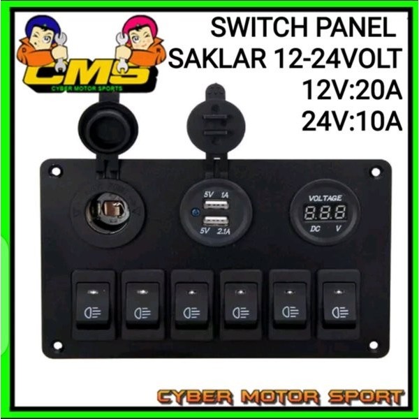 ✅New Saklar Mobil Universal.12V 24V Paket Saklar Lampu . Saklar Foglamp. Berkualitas