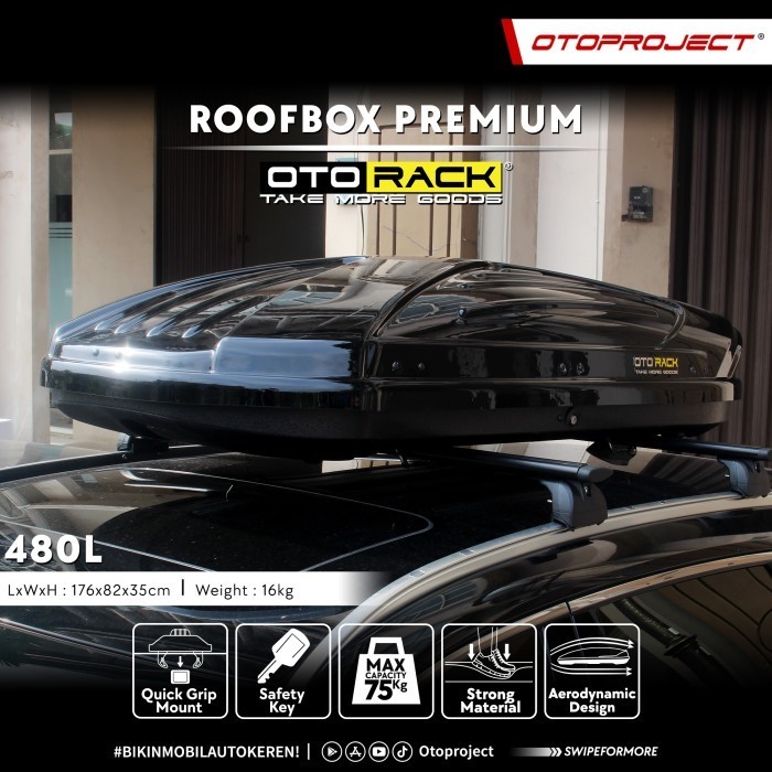 Roof Box Otorack Premium White Mobil Best