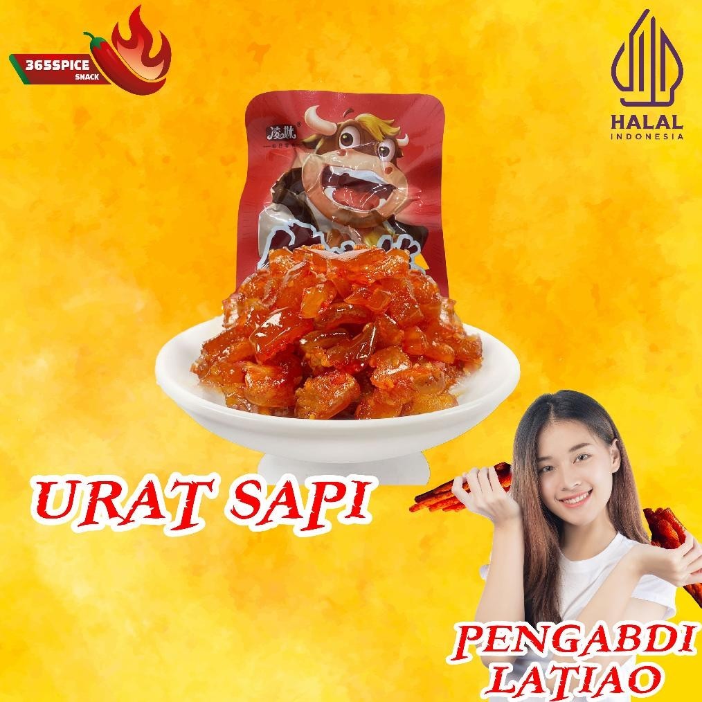 

TRE Snack Urat Sapi Dalam Kemasan Individu, Produk Khas Cina, Rasa Saus Pedas, Cemilan Siap Saji TERLARIS
