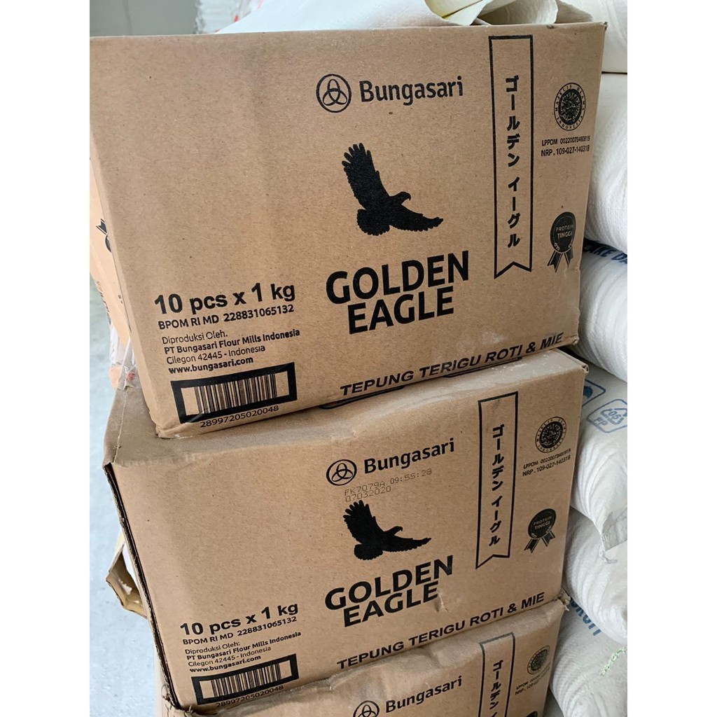 

Golden Eagle Tepung Terigu Untuk Roti & E 10 X 1 Kg