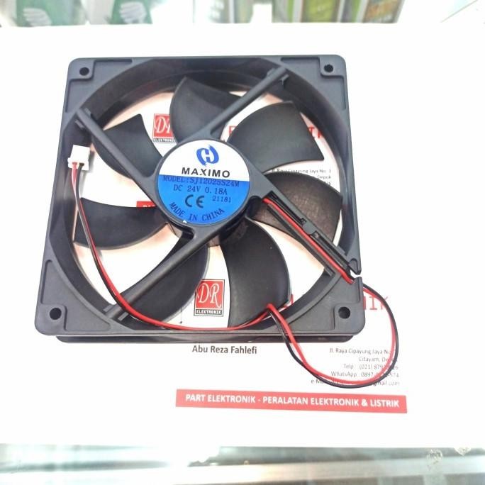 Murah Cooling Fan Exhaust Fan Kipas Pendingin DC 24v 12x12 12 cm 24 volt DC dre3 Ayo Order