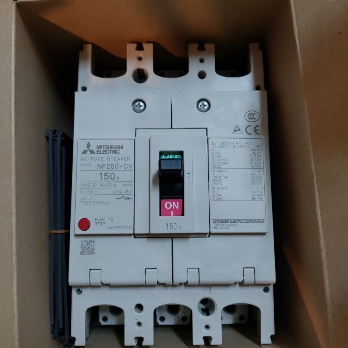 [New Ori] Nfb Mitsubishi 3P 150A Nf250-Cv Berkualitas