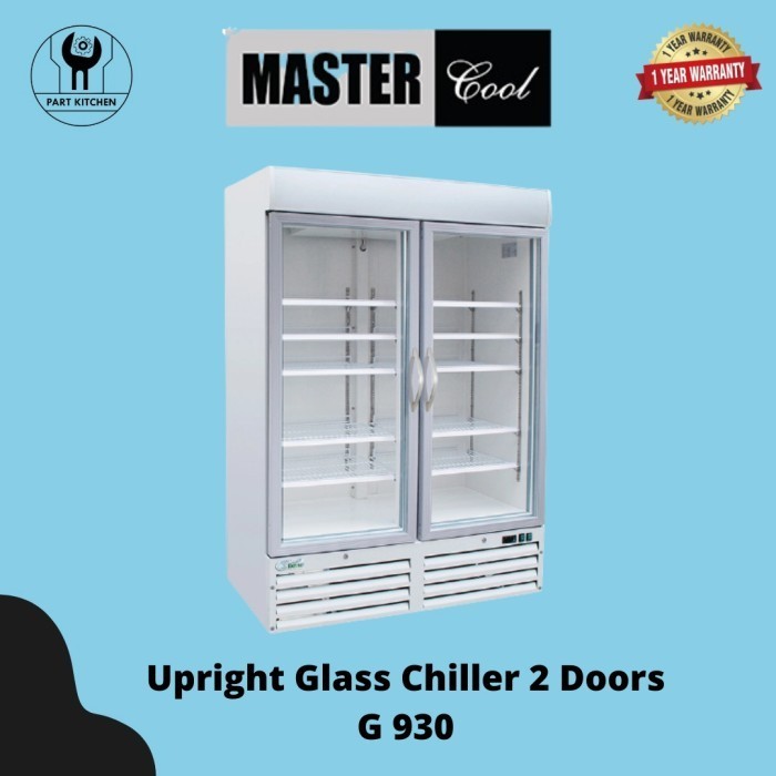 [Baru] Mastercool Upright Chiller Glass 2 Doors G 930 Terbaru