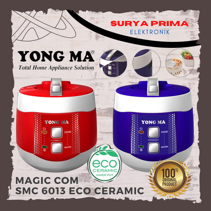 [Baru] Magic Com Yongma Smc 6013  Eco Ceramic  Terbaru