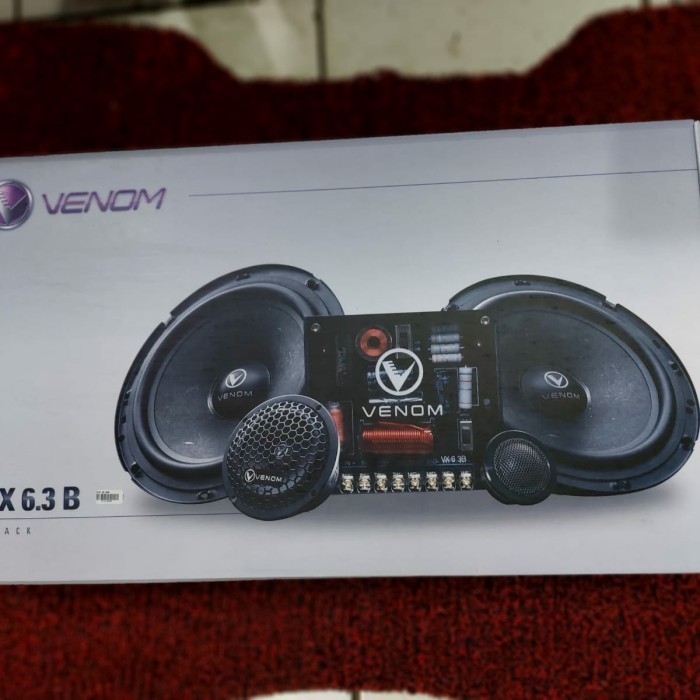 [Baru] Speaker 3 Way Venom Black Series Vx6.3B/Vx 6.3B Diskon