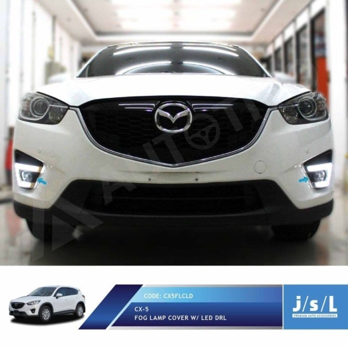 [Baru] Fog Lamp Lampu Led Drl Depan Mobil Mazda Cx5 Cx-5 2018 Jsl Terbaru