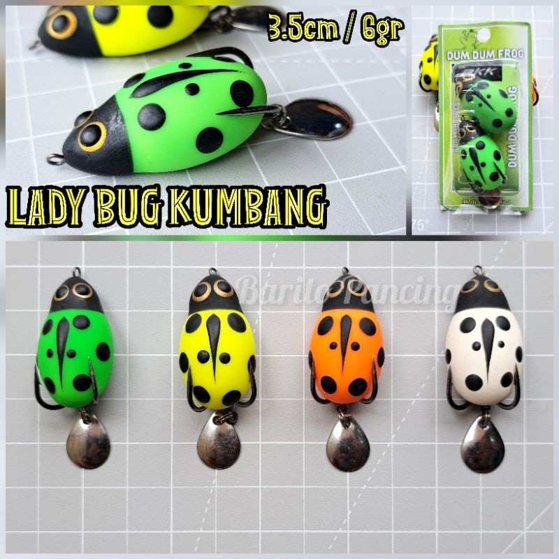 Soft Frog Dum Dum Lady Bug Kumbang Kodok Thailand