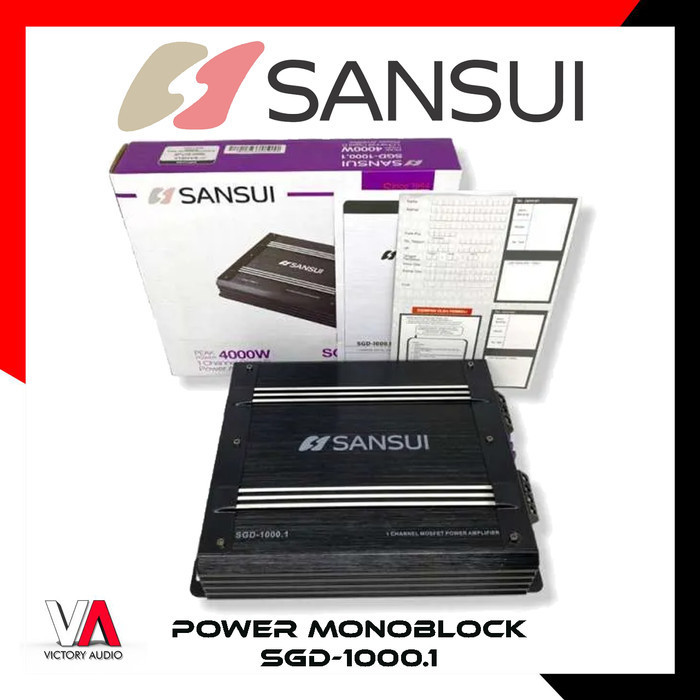 [Baru] Power Amplifier Monoblock Sansiu Sgd-1000.1 Class D Bass/Sub Amp 1Ch Berkualitas