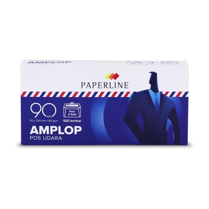 

Paperline Amplop Airmail 90 Aps Bergaris Merah Biru - Ppl Ev 90 Aps