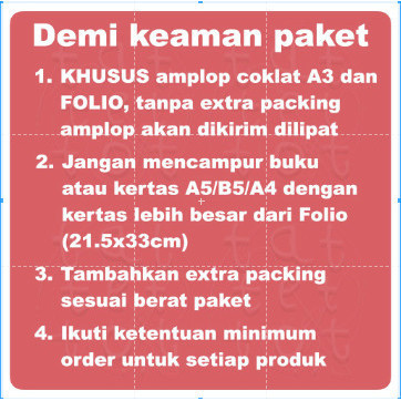

Amplop Kecil Sedang Besar Super F4 A3 Non Lem Isi 50