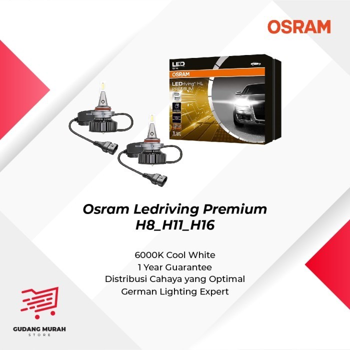 [New] Osram Led Premium H8/H11/H16 46211Cw - Lampu Led Mobil Terbatas