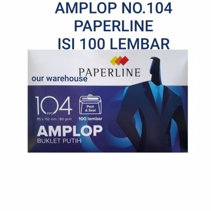 

Amplop Putih Polos No.104 Pps Paperline