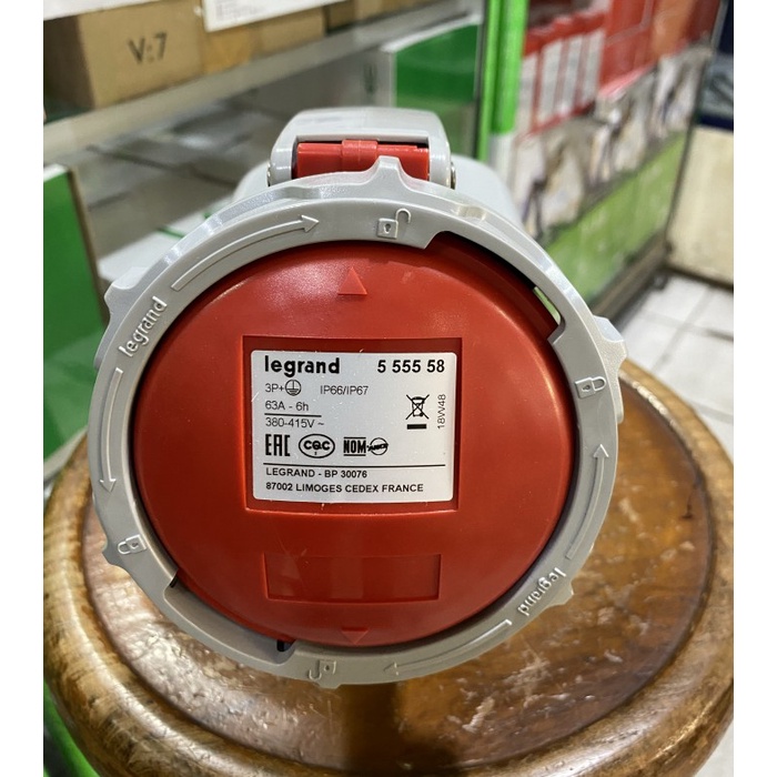 ✅New Surface Mounting / Wall Mounting Female 63A 4 Kaki Legrand Limited