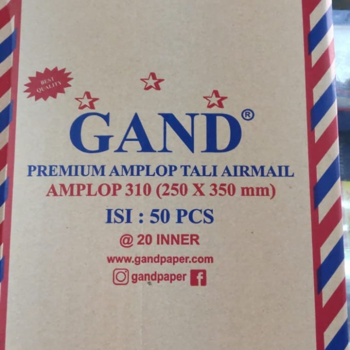 

Amplop Tali 310 Folio Premium Airmail