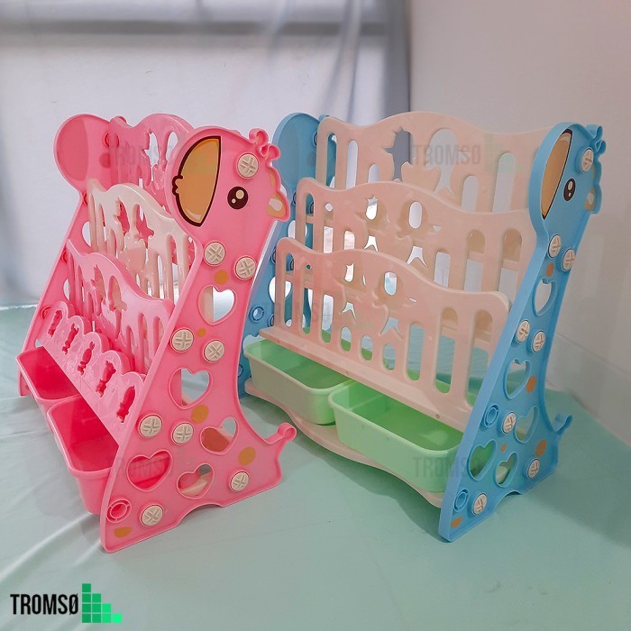 Tromso Rak Buku Anak Plastik Tebal Dual Model (2 in 1) - Medium