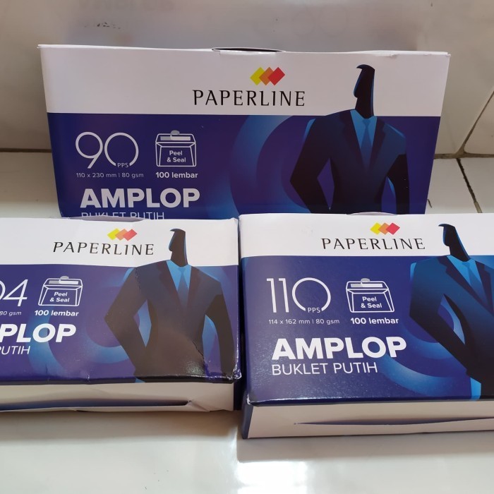 

Amplop Putih 90 Pps Paperline Ppl Peel Seal Lem Strip Perekat Se