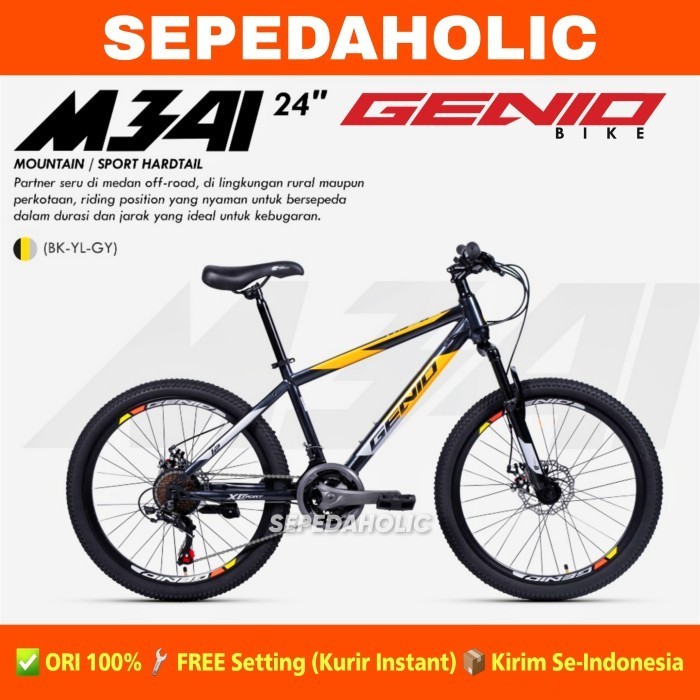 Terbaru Sepeda Gunung Mtb Genio M 341 Ukuran 20 & 24 Inch Promo Terlaris