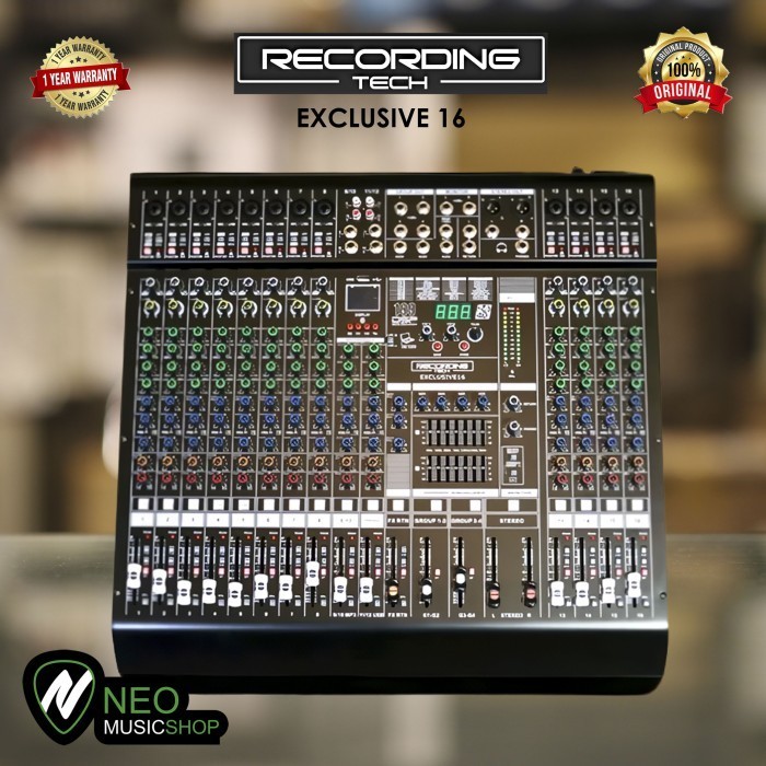 PROMO RECORDING TECH RT EXCLUSIVE 16 EXCLUSIVE16 MIXER AUDIO 16 INPUT #ORIGINAL