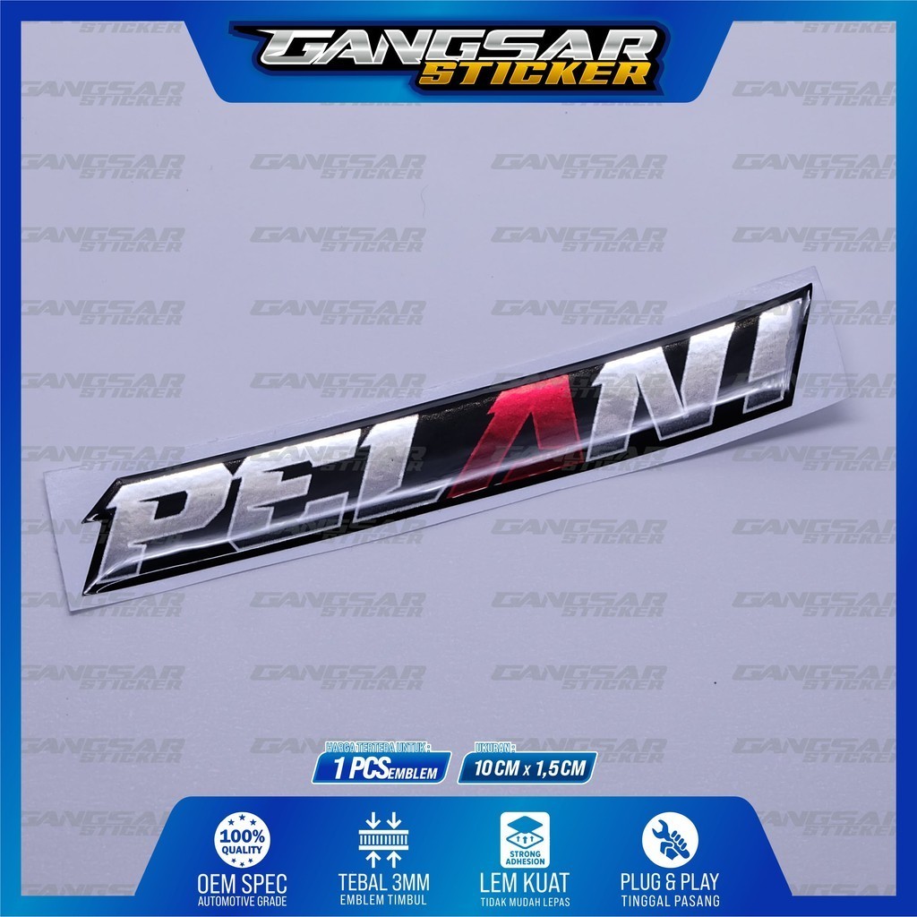 Emblem pelan / emblem timbul pelan / sticker pelan / stiker logo pelan / emblem 3d pelan / stiker 3d