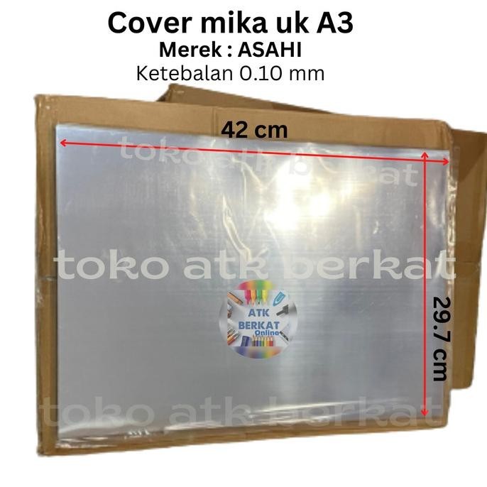 

Cover mika plastik jilid 0.10 mm Uk. A3