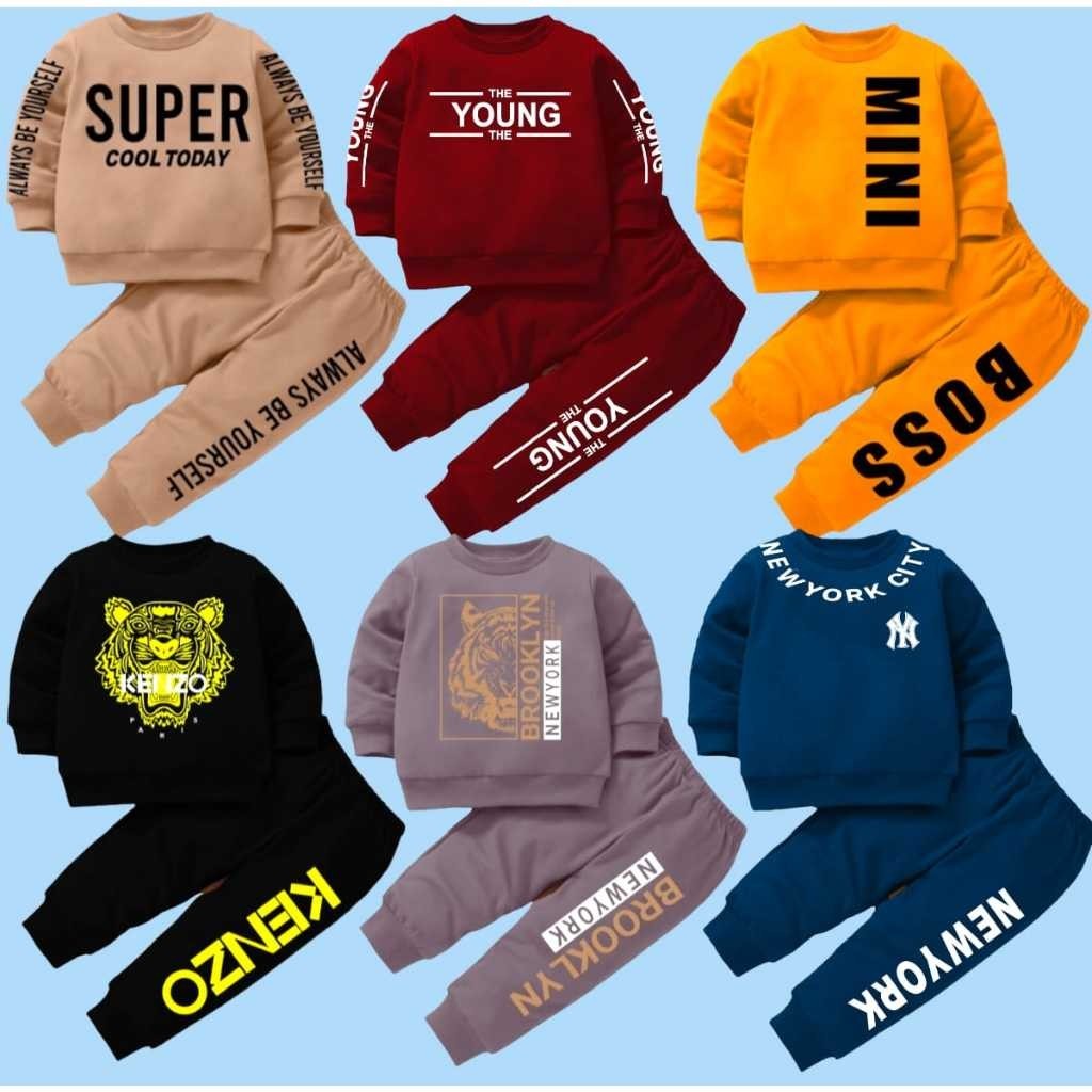 Setelan Anak Laki- Laki Murah Bahan Adem Baju Setelan Anak Fashion Kids Baju Lebaran Set Balita Impo