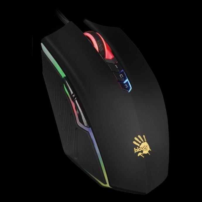 Mouse BLOODY Gaming A70 CRACK Light Strike-Mouse Gaming - Matte Black