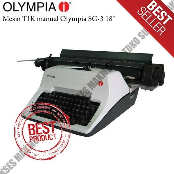 

BEBAS ONGKIR - Olympia SG-3 18" Mesin Tik / Ketik Manual Ukuran Kertas A3