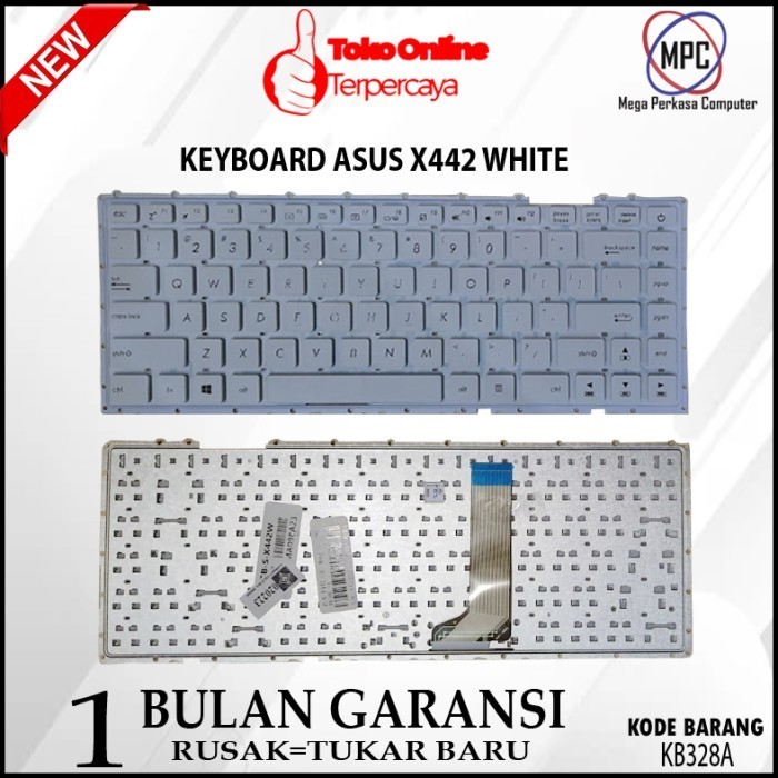 Keyboard Asus Vivobook A442 A442Uf A442Uq X442 A442Ur White Best