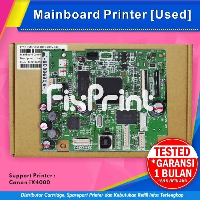 Mainboard / Motheboard Printer Canon Pixma Ix4000 Cabutan Best