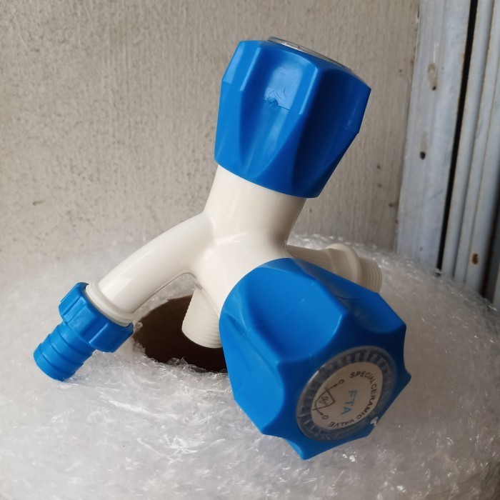 Kran Cabang Mesin Cuci/Keran Double Air Mandi/Kran Acabang Pvc Plastik Best