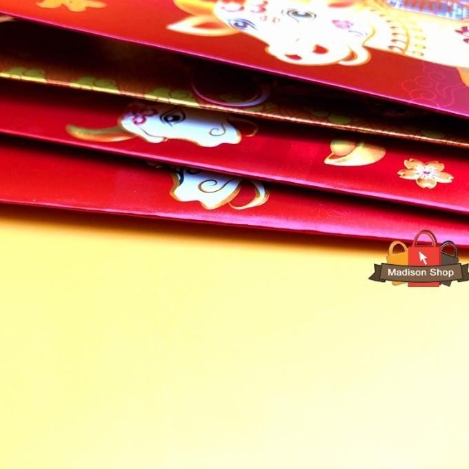 

New Sk3004 Angpao Kerbau Pendek Isi 4 Hologram Kilap Ampao Imlek Murah Limited Edition