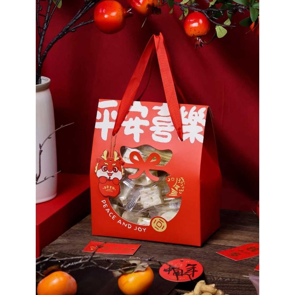 

TRY Paper Bag 19x10x23cm Hampers Imlek Sincia Tahun Naga Dargon Chinese New Year Tas Goodie Bag TERLARIS