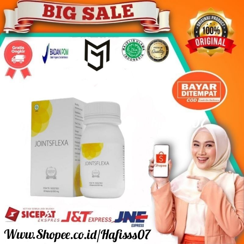 Jointsflexa Asli Original Obat Sendi Tulang Aman Herbal Ampuh Isi 30 Kapsul
