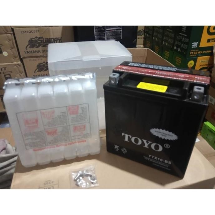 Best Aki Toyo Ytx16-Bs 12V-16Ah Mf Gratis Ongkir